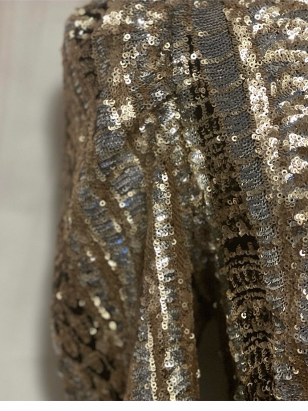 Marciano Gold Sequin Evening Dress